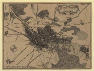 Grundriss der Königlich=Preußischen Residenz-Stadt BERLIN, nebst der umliegenden Gegend.