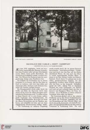 Mausoleum der Familie von Herff