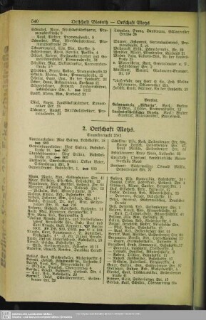 2. Ortschaft Moys