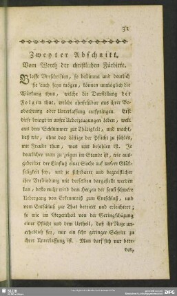 Zweyter Abschnitt. Vom Werth der christlichen Fürbitte