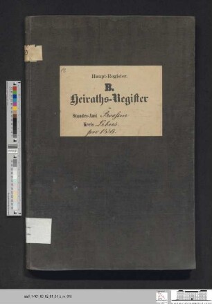 Heiratsregister Booßen 1889