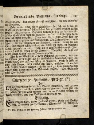 327-340, Vierzehende Passions-Predigt
