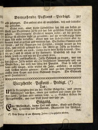 327-340, Vierzehende Passions-Predigt