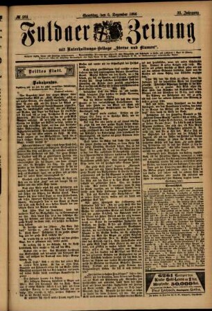 Dritte Ausgabe vom Samstag, den 05. Dezember 1896.