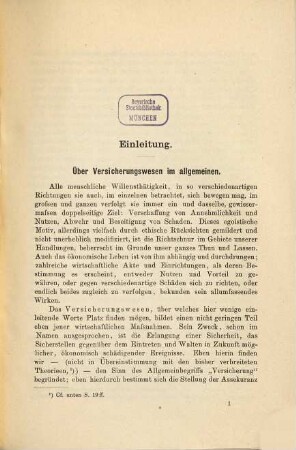 Die sogenannte Lebensversicherung vom wirtschaftlichen Standpunkte : unter besonderer Berücksichtigung der einschlägigen Verhältnisse in Deutschland