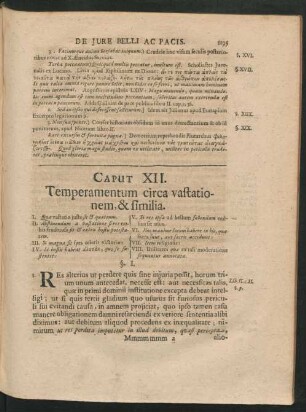 Caput XII. Temperamentum circa vastationem, & similia.