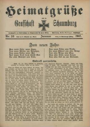 23.1917: Heimatgrüße aus der Grafschaft Schaumburg