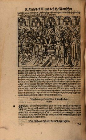Peinlich Halßgericht Des Allerdurchleuchtigste[n] Großmächtigsten, vnüberwindtlichsten Keyser Carols deß Fünfften, vnd deß Heyligen Römischen Reichs peinlich Gerichts Ordnung : auff den Reichßtägen zu Augspurg vnd Regenspurg, in jaren dreissig vnd zwey vnd dreyssig gehalten, auffgericht vnd beschlossen