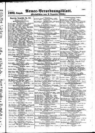 1292.Ausgabe. Samstag, 2. Dezember 1916