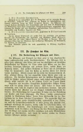 III. Die Bewohner der Erde
