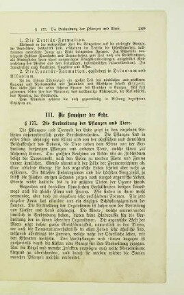 III. Die Bewohner der Erde