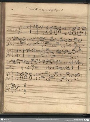 Sonata V. ... Wagenseil