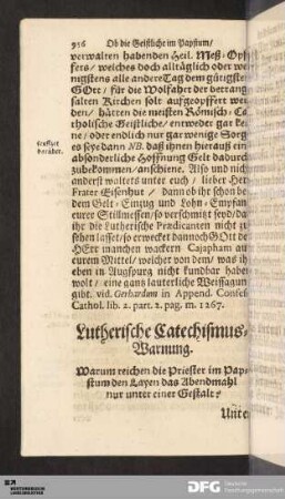 Von dem päpstischen Kelch-Raub.