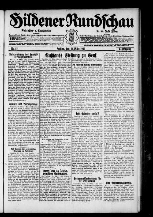 Hildener Rundschau. 1924-1936