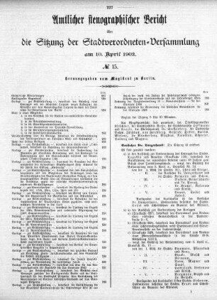 No. 15, 10. April 1902