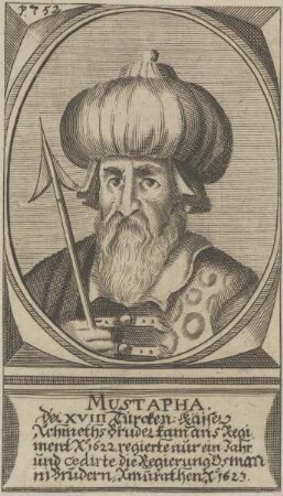 Bildnis von Mustapha, Sultan des Osmanischen Reiches