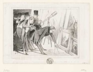Celebrrrrrre Jury de Peinture, Blatt aus: Charles Philipon, "Le Charivari", Paris 1840