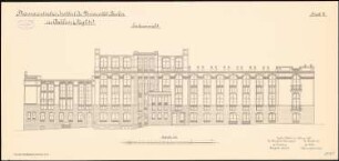 Friedrich-Wilhelms-Universität (Humboldt-Universität) Berlin. Pharmazeutisches Institut in Dahlem: Hinteransicht 1:100