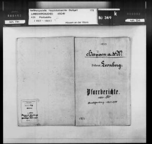 Hausen/Würm: Pfarrberichte und Pfarrbeschreibungen