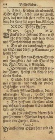 XXIX. Tisch-Lieder.
