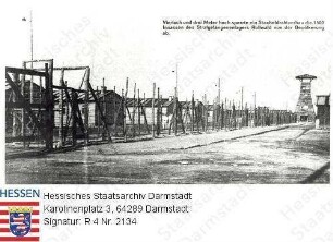 Rodgau, Strafgefangenenlager II Rollwald (1938-1945) / Einzäunung
