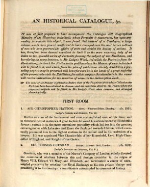 An historical catalogue of an exhibition of portraits of the most illustrious personages of Great Britain : From the galleries of the nobility, and from public collections