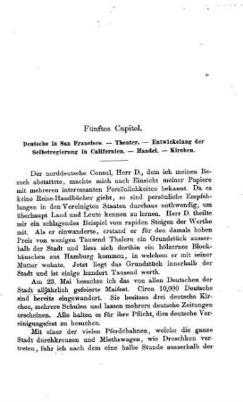 Deutsche in San Francisco. - Theater. - Entwicklung der Selbstregierung in Californien. - Handel. - Kirchen