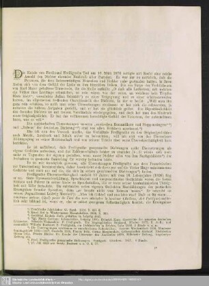 Ferdinand Freiligraths Übertragungen aus Victor Hugo