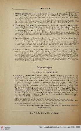 Manuskripte (Nr. 9-14)