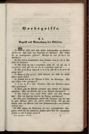 Vorbegriffe.
