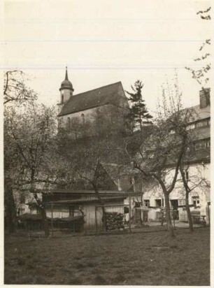 Tharandt. Bergkirche Zum Heiligen Kreuz (1626-1630). Blick von Südosten