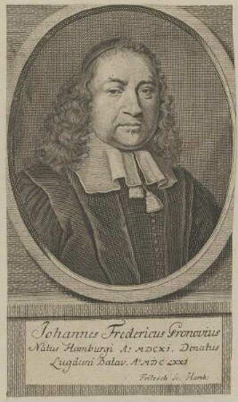 Bildnis des Johannes Fredericus Gronovius