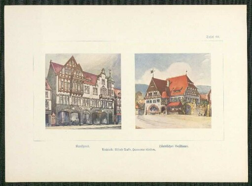 Rathaus. - Ländliches Gasthaus