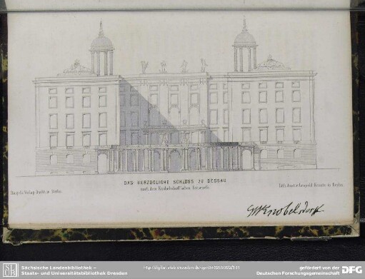 Das Herzogliche Schloss zu Dessau