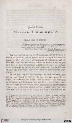 Zweites Capitel: Bilder aus der Dresdner Kunstwelt
