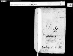 Die Regulierung der Kirchensitze zu Müllenbach
