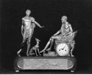 Uhr mit mythologischem Figurenschmuck