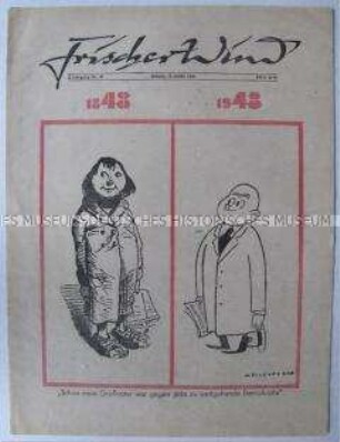 Satirezeitschrift "Frischer Wind" u.a. zum 100. Jahrestag der Bürgerlichen Revolution 1848