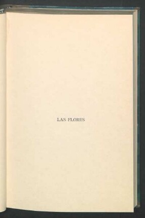 Las flores