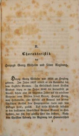 Beiträge zur hannoverschen Geschichte, : unter der Regirung Herzogs Georg Wilhelm ; 1649 - 1665. 2