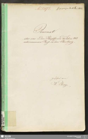 Journal über eine in den Hauptferien des Jahres 1852 unternommenen Reise in den Oberharz - 18.7243 4.