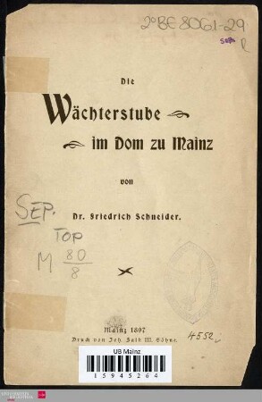 Die Wächterstube im Dom zu Mainz