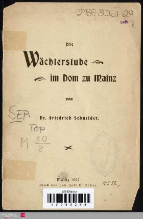 Die Wächterstube im Dom zu Mainz