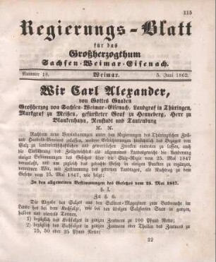 Nr. 18 : 5. Juni 1862