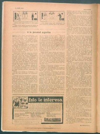 A la juventud argentina
