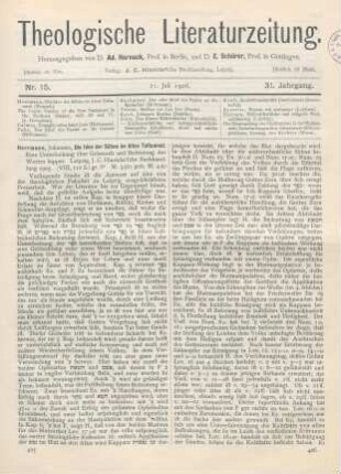 425-427 [Rezension] Herrmann, Johannes, Die Idee der Sühne im Alten Testament