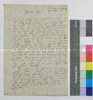 Brief des Peter Daniel Hauschild an seine Eltern; Faulbrück bei Schweidnitz, 14. Juni 1813