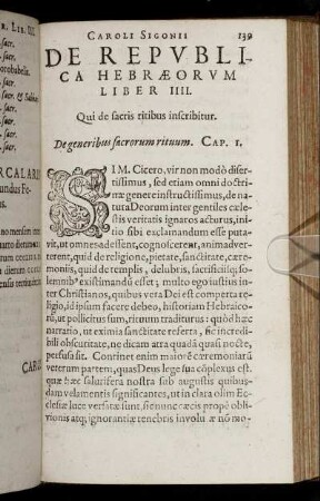 Liber IIII. Qui de sacris ritibus inscribitur