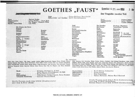 Goethes "Faust" Der Tragödie zweiter Teil