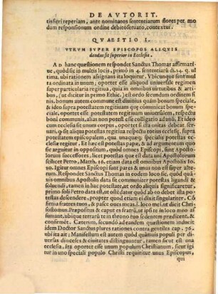 De summi pontificis auctoritate gravissimorum auctorum opuscula